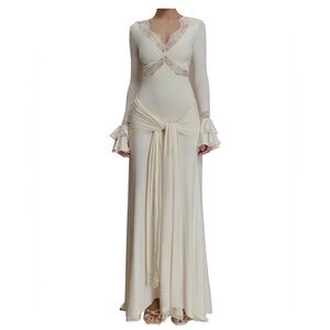 White Long Sleeve Dress